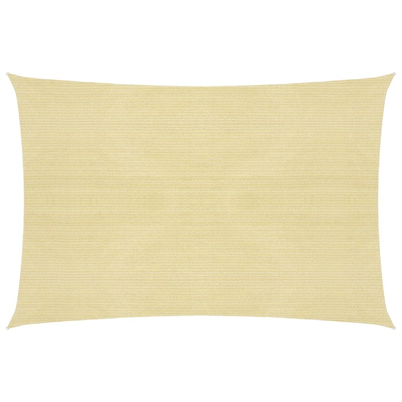 Berkfield Sunshade Sail 160 g/m__ Beige 6×8 m HDPE