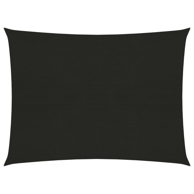 Berkfield Sunshade Sail 160 g/m__ Black 2×3 m HDPE