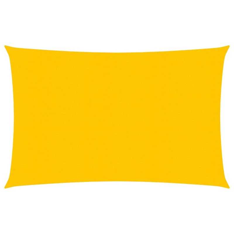 Berkfield Sunshade Sail 160 g/m__ Yellow 3×4.5 m HDPE