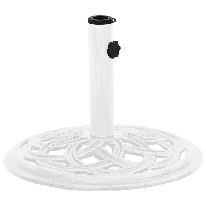 Berkfield Umbrella Base White 44x44x31 cm Cast Iron