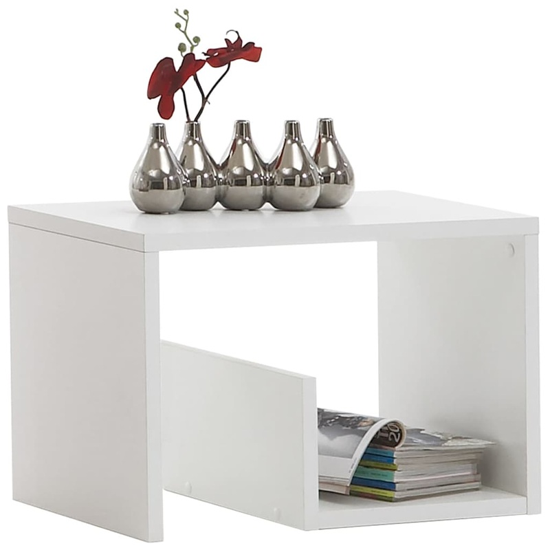 FMD Coffee Table 2-in-1 59.1×35.8×37.8 cm White