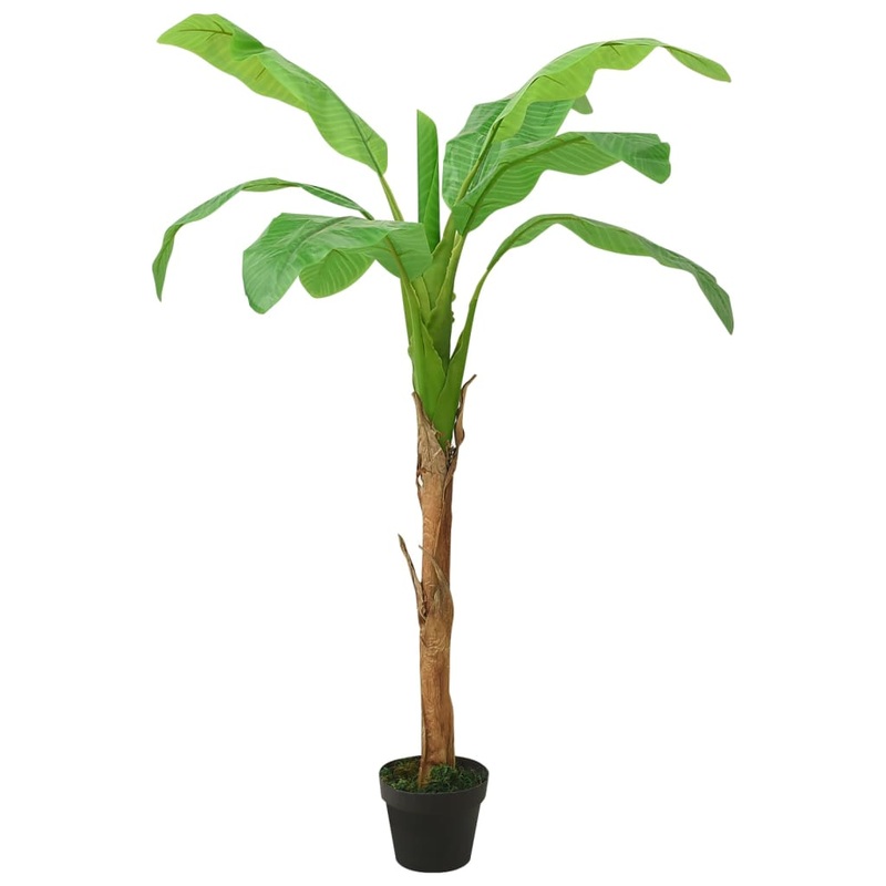 Berkfield Artificial Banana Tree with Pot 160 cm Green