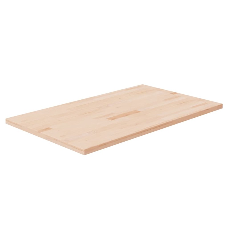 Berkfield Bathroom Countertop 100x60x2.5 cm Untreated Solid Wood