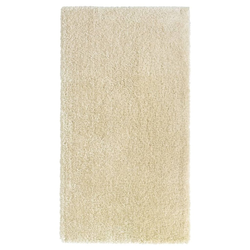 Berkfield High Pile Shaggy Rug Beige 80×150 cm 50 mm