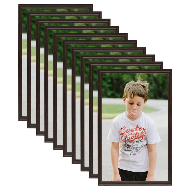 Berkfield Photo Frames Collage 10 pcs for Table Black 10x15cm MDF