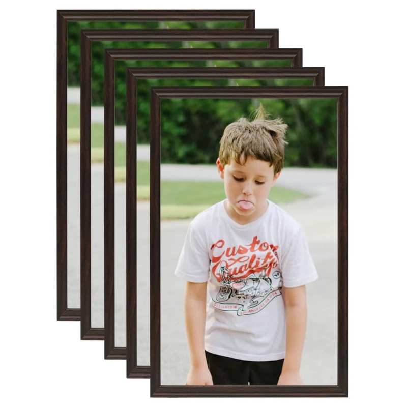 Berkfield Photo Frames Collage 5 pcs for Table Black 20×25 cm MDF