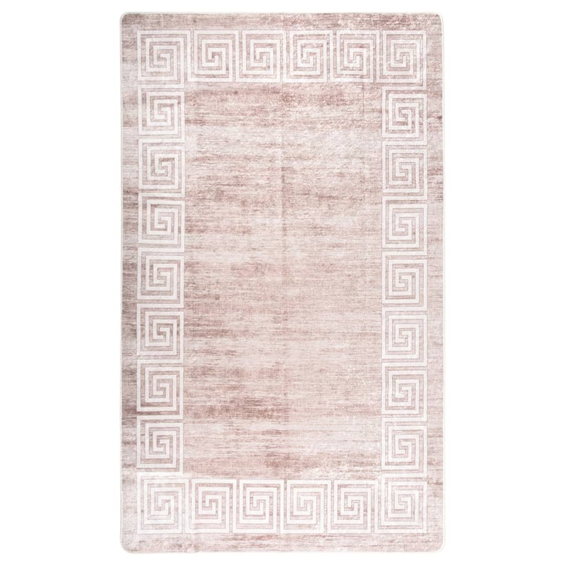 Berkfield Rug Washable 120×180 cm Beige Anti Slip