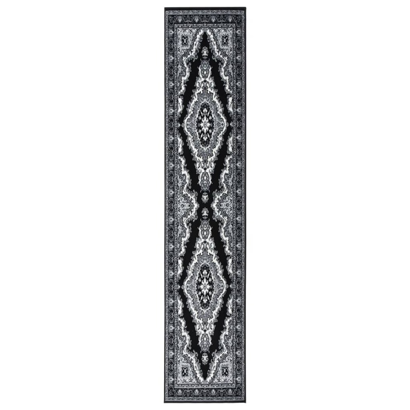 Berkfield Runner Rug BCF Black 60×400 cm
