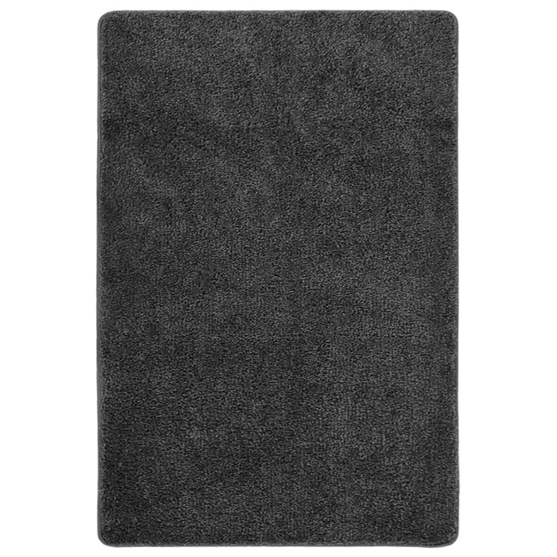 Berkfield Shaggy Rug Dark Grey 140×200 cm Anti Slip