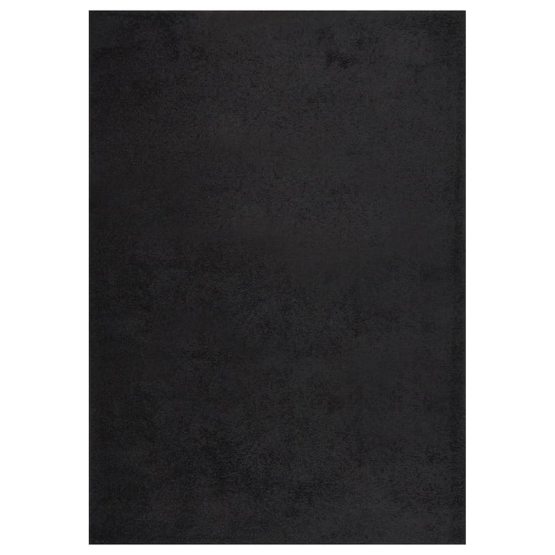 Berkfield Shaggy Rug High Pile Black 120×170 cm
