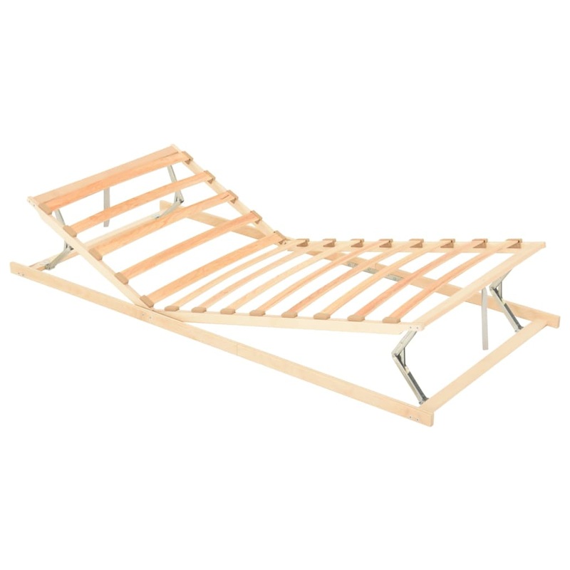 Berkfield Slatted Bed Base with 13 Slats Adjustable Head & Foot 70×200 cm