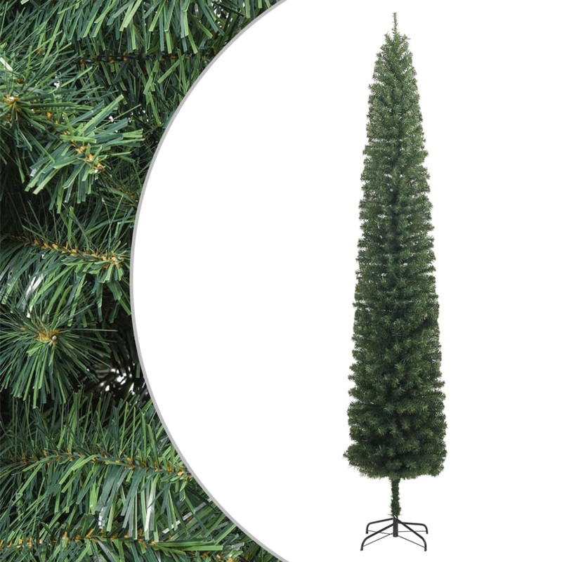 Berkfield Slim Christmas Tree with Stand 270 cm PVC