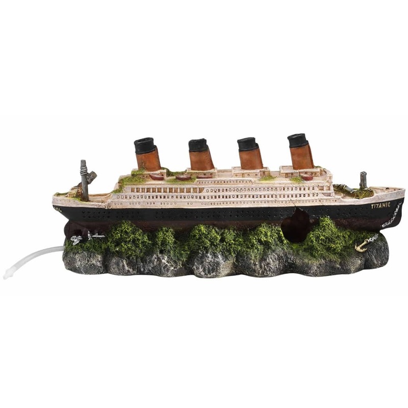 Aqua d’ella Shipwreck Titanic with Air Stone 39x11x17 cm 234/237601
