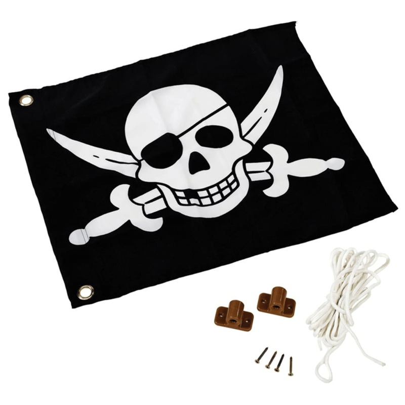 AXI Pirate Flag Black and White 55×45 cm A507.012.00