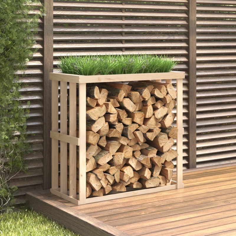 Berkfield Outdoor Log Holder 108x52x106 cm Solid Wood Pine