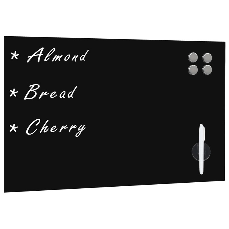 Berkfield Wall Mounted Magnetic Blackboard Glass 60×40 cm