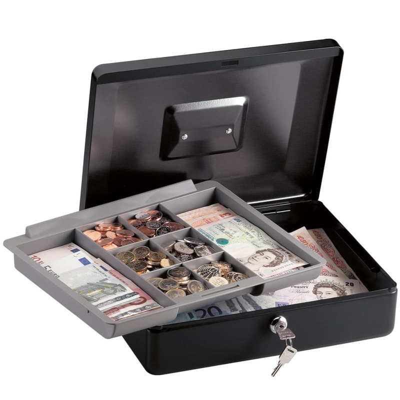 Master Lock CB-12ML Medium Cash Box with Tray