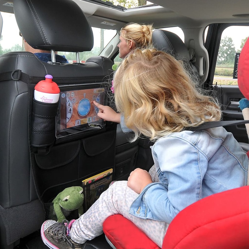 Yrda Car Organizer with Tablet Holder Black