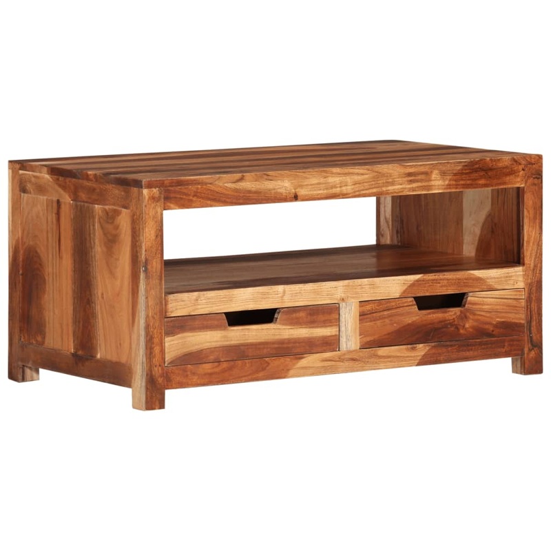 Berkfield Coffee Table 84x49x40 cm Solid Wood Acacia