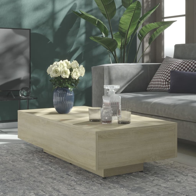 Berkfield Coffee Table Sonoma Oak 115x60x31 cm Engineered Wood