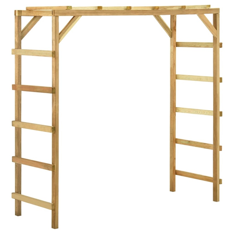 Berkfield Outdoor Climbing Rack 170x60x170 cm Solid Pine Wood